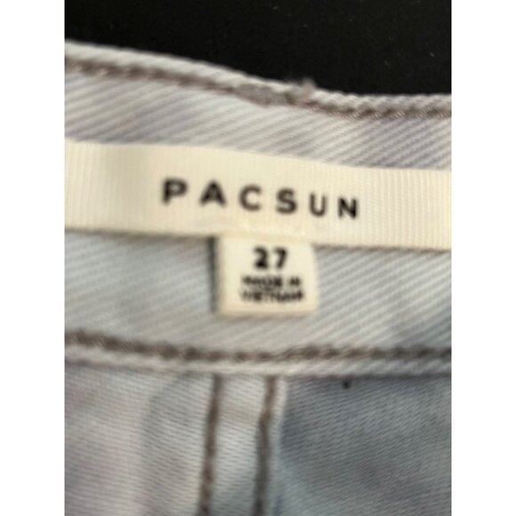 Pacsun Women's Jean Shorts‎ Size 27 Blue Sploch Design, Ink Spot - See Pictures - Picture 6 of 9